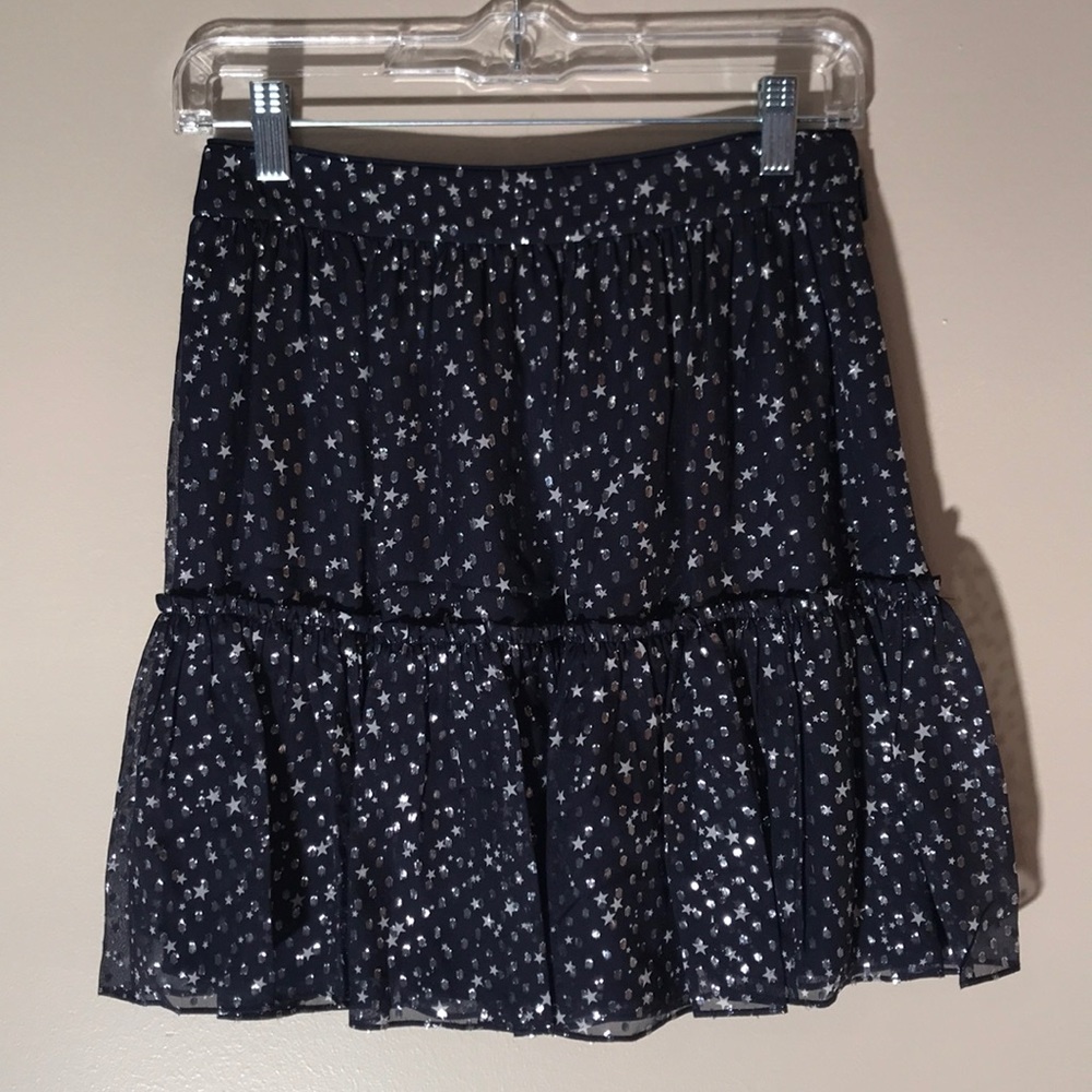 Kate Spade night sky lurex dot skirt
